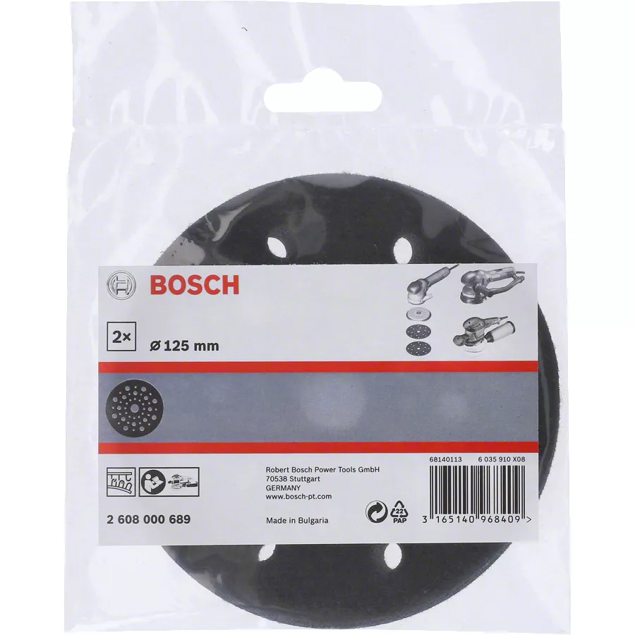 Patin intermédiaire pour plateau de ponçage 125mm Bosch